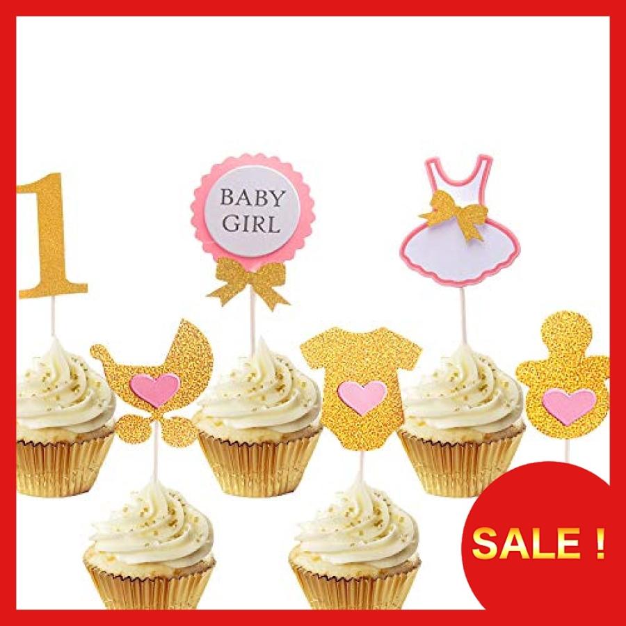 Jevenis ファーストバースデー トッパーセット 6点セット ケーキ デコレーション 1才 1歳 一才 一歳 誕生日 記念撮 Vjo Big Store 通販 Yahoo ショッピング