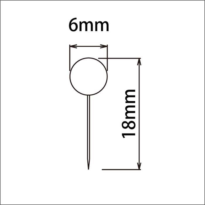 おしゃれな押しピン【丸玉ピン☆M-5009】10個入 : ハイベルオンライン