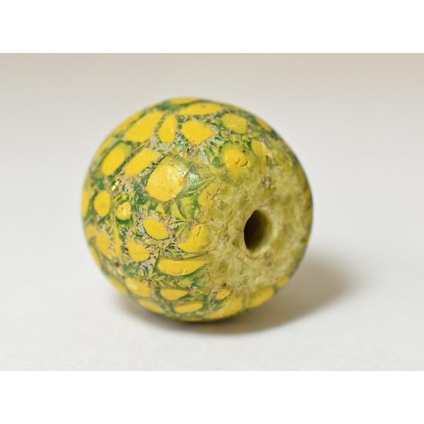 ○わくわく とんぼ玉☆ジャワ島出土マニックサユル大玉C1 トンボ玉