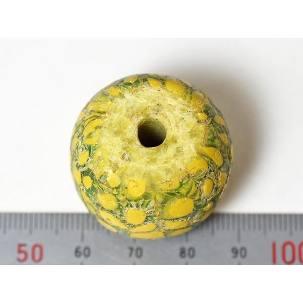 ○わくわく とんぼ玉☆ジャワ島出土マニックサユル大玉C1 トンボ玉