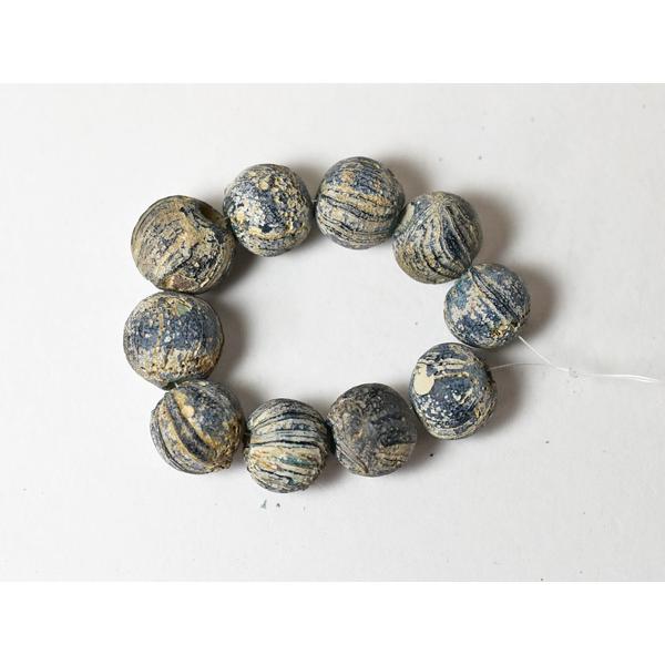 半額SALE／＼半額SALE／○わくわく とんぼ玉☆ジャワ島出土 ほぼ銀化