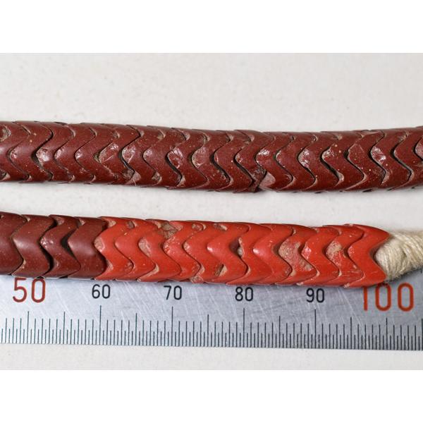 ●わくわく とんぼ玉★ANTIQUEボヘミアスネークビーズこげ茶色大粒一連5(Φ9.0mm) 【2602】【送料無料】【HB22005-5】_5