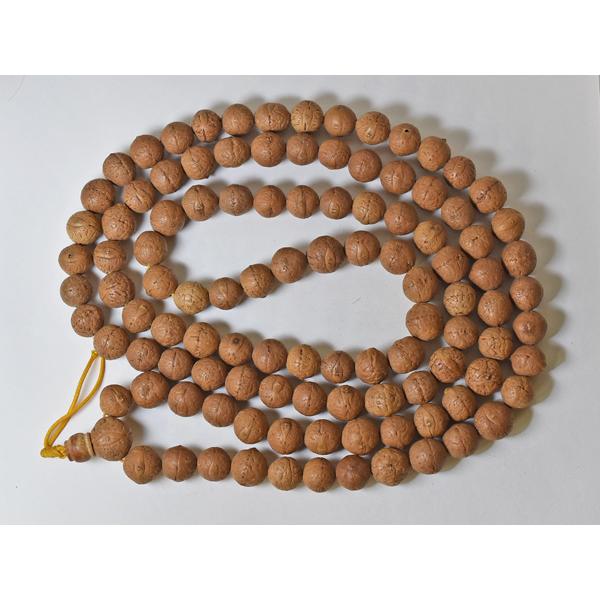 ●わくわく とんぼ玉★ネパール鳳眼菩提樹ビーズ一連ロングA(Φ14〜16mm) 菩提樹 蜻蛉玉【送料無料】【2305】【QB20038A】_2