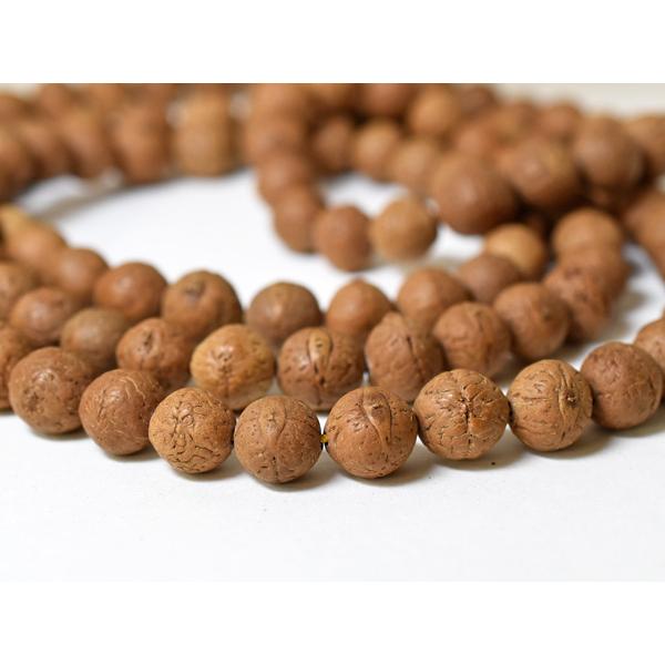●わくわく とんぼ玉★ネパール鳳眼菩提樹ビーズ一連ロングA(Φ14〜16mm) 菩提樹 蜻蛉玉【送料無料】【2305】【QB20038A】_4