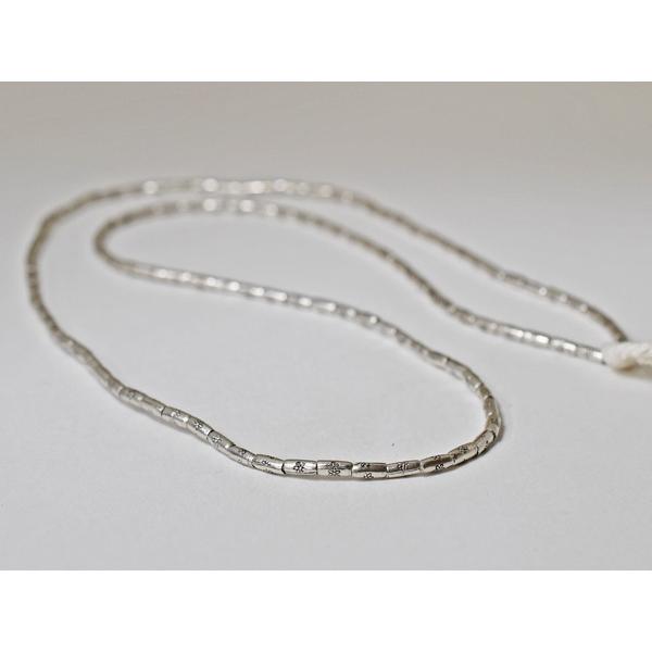 ●わくわく とんぼ玉★カレンシルバー花紋様丸菅型ビーズ一連GS (Φ3.0mm) 銀 silver925 【送料無料】【2110】【T21003G-S】_2