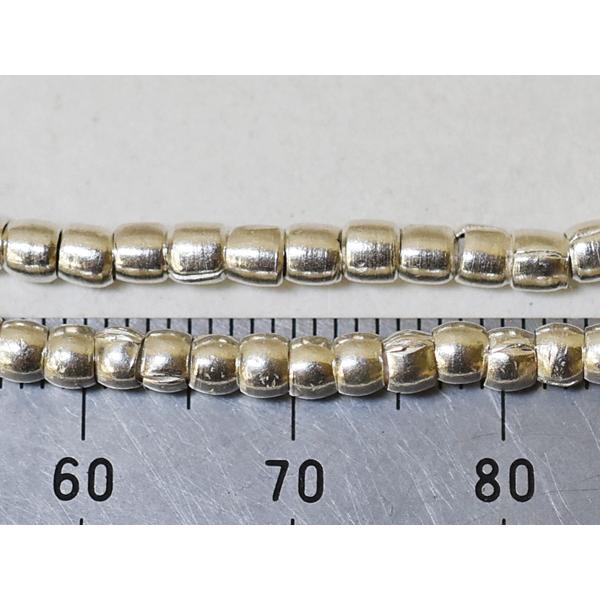 ●わくわく とんぼ玉★カレンシルバー円筒型小粒ビーズ一連JS(Φ3.0mm） 銀 【送料無料】【2410】【TB24020J-S】_5