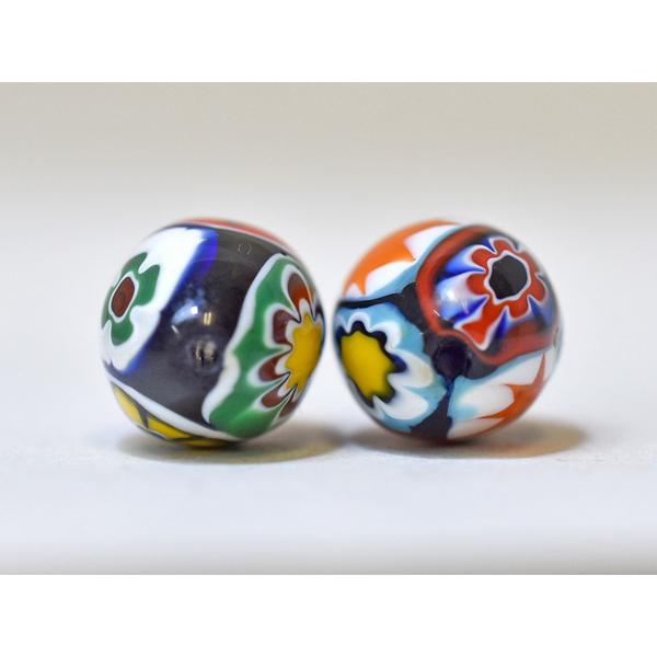 アフリカとんぼ玉　「人面」ミルフィオリ アフリカとんぼ玉 「人面」ミルフィオリ アフリカとんぼ玉 「人面