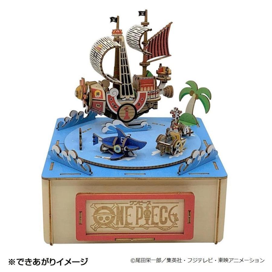 取寄 Wooden Art Ki Gu Mi オルゴール付き麦わらの一味 ワンピース セール品