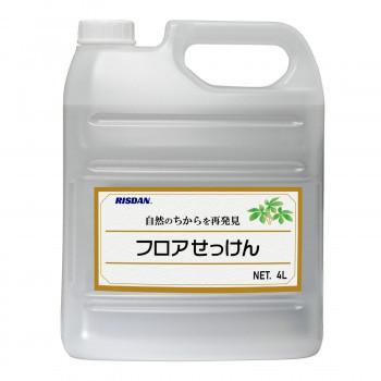 取寄 自然のチカラを再発見 フロアせっけん 化学系床材 フローリング床材用 4l