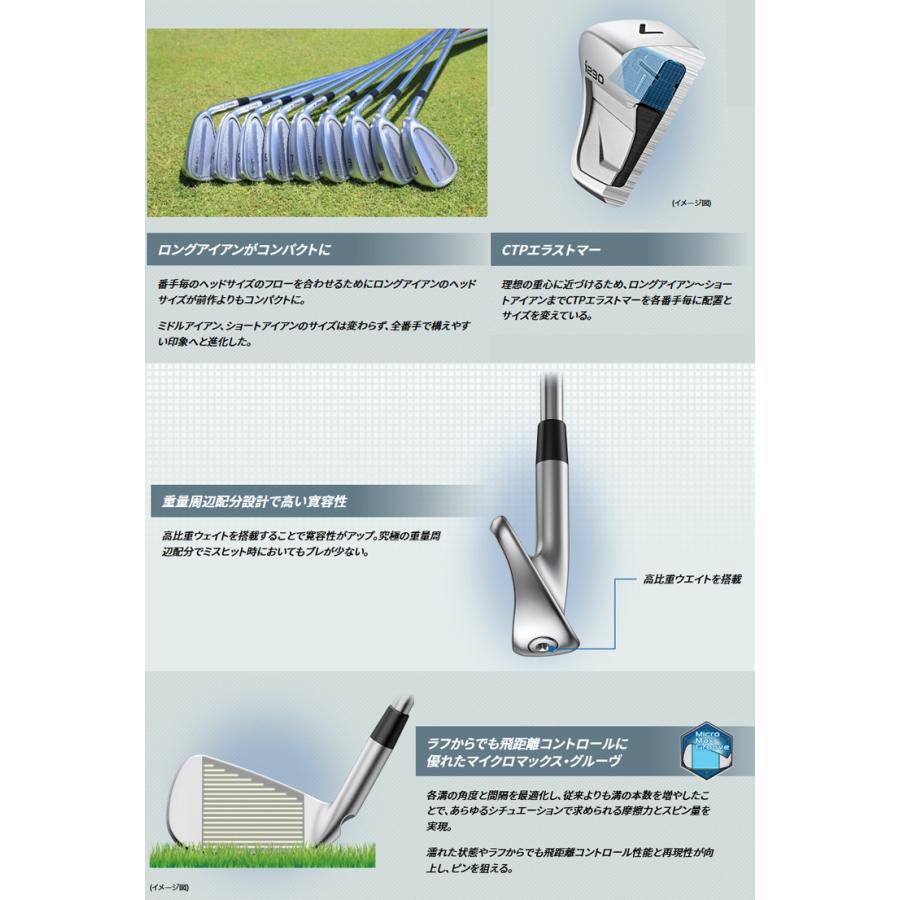 (特注 納期5-7週) ピンゴルフ i230 アイアン単品 AMTツアーホワイト シャフト 2023年モデル (日本正規品)｜b-kenkougolf｜05