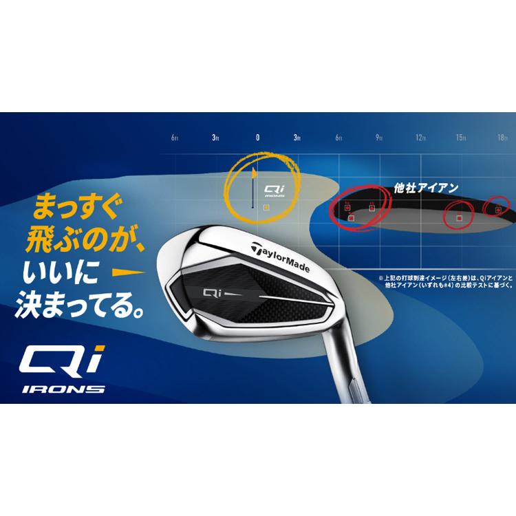 (特注 納期2-4週) テーラーメイド(TaylorMade) Qi アイアンセット(5本 #6-9,Pw) N.S.PRO-820GH シャフト 2024年モデル (日本正規品)｜b-kenkougolf｜02