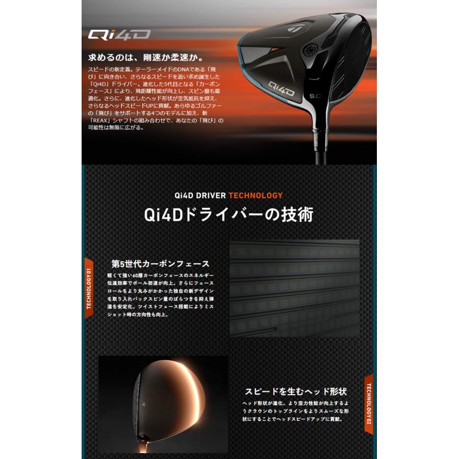 Qi35 (特注 納期2-4週)テーラーメイド Qi4D ドライバー スピーダーNX