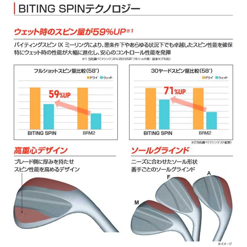 ブリヂストン　BITING SPIN 52.58° シャフトTRAVIL B Series (特注 納期2-5週)ブリヂストン Bシリーズ バイティング