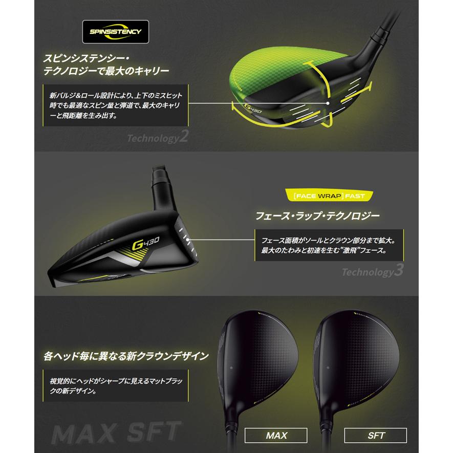 (特注 納期2-3週) ピンゴルフ G430 MAX フェアウェイウッド VENTUS(ヴェンタス ベンタス)ブラック(VeloCore) シャフト  2022年モデル (日本正規品)