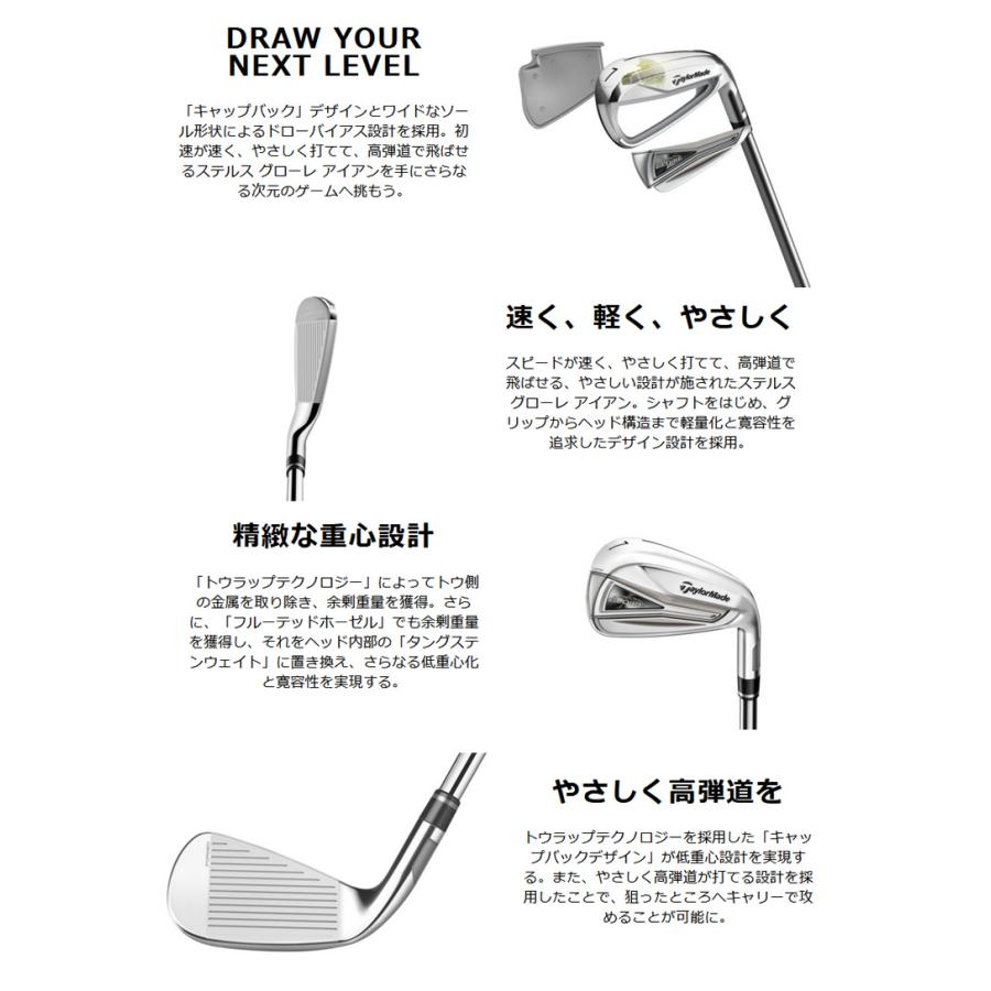 (クリアランス)テーラーメイド(TaylorMade) ステルス グローレ (STEALTH GLOIRE)アイアンセット(5本 6-Pw) N.S.PRO790GH シャフト 2022年モデル (日本｜b-kenkougolf｜05