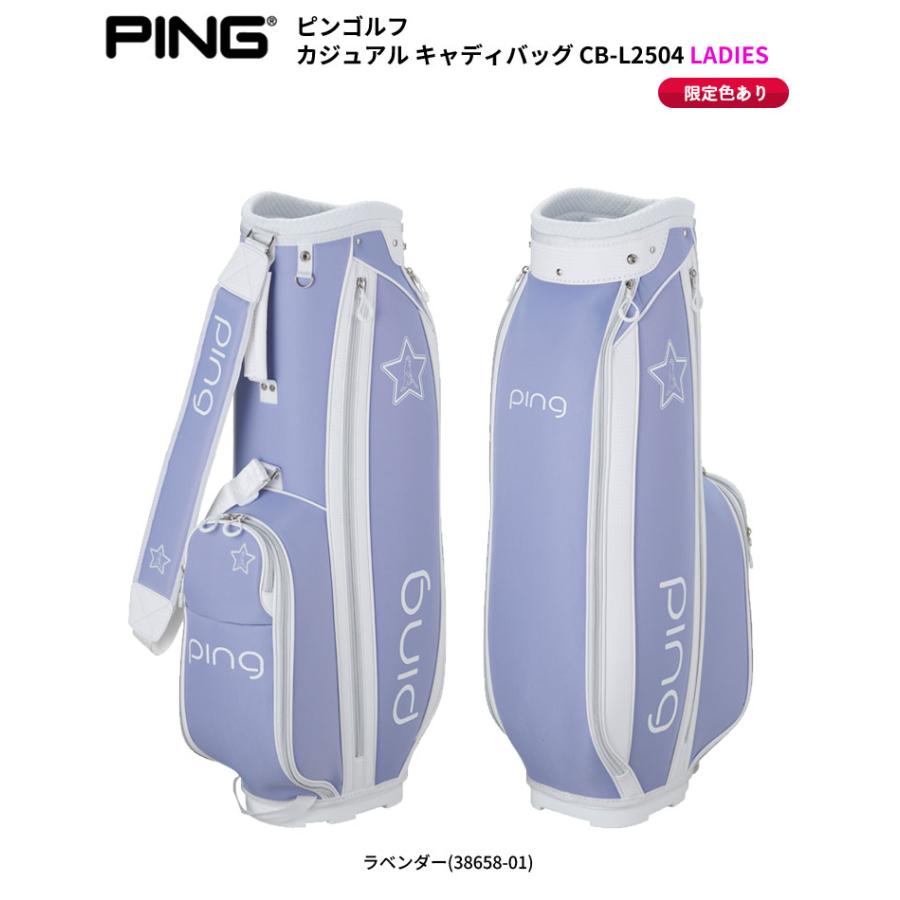 PING ピン 未使用 キャディバッグ ホワイト、ネイビー PING（ピン） キャディバッグ CB-N2502 Mr.PING ストリートカジュアル