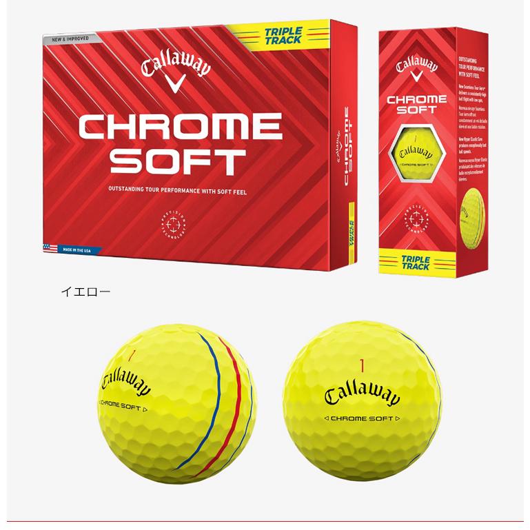 【オリジナルプリントゴルフボール(納期2-4日)】キャロウェイ クロムソフトT.T(CHROME SOFT-T.T) 1ダース(12球) スマイルB[オウンネーム(マーク)] | Callaway | 02