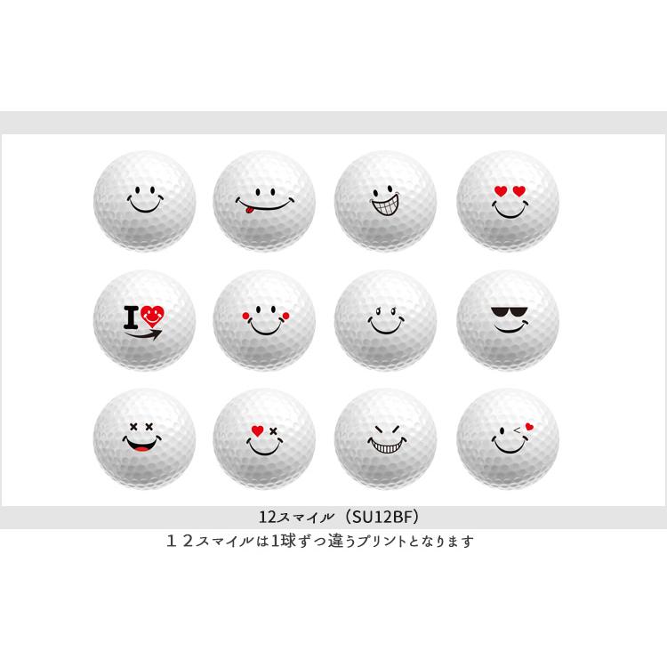 【オリジナルプリントゴルフボール(納期2-4日)】キャロウェイ クロムソフトT.T(CHROME SOFT-T.T) 1ダース(12球) スマイルB[オウンネーム(マーク)] | Callaway | 05
