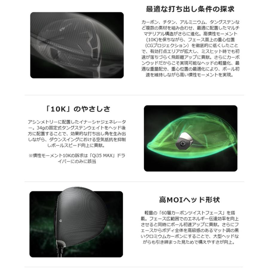 (クリアランス)テーラーメイド(TaylorMade) Qi35 MAX(マックス)ドライバー ディアマナブルーTM50 シャフト 2025年モデル(日本正規品)_4