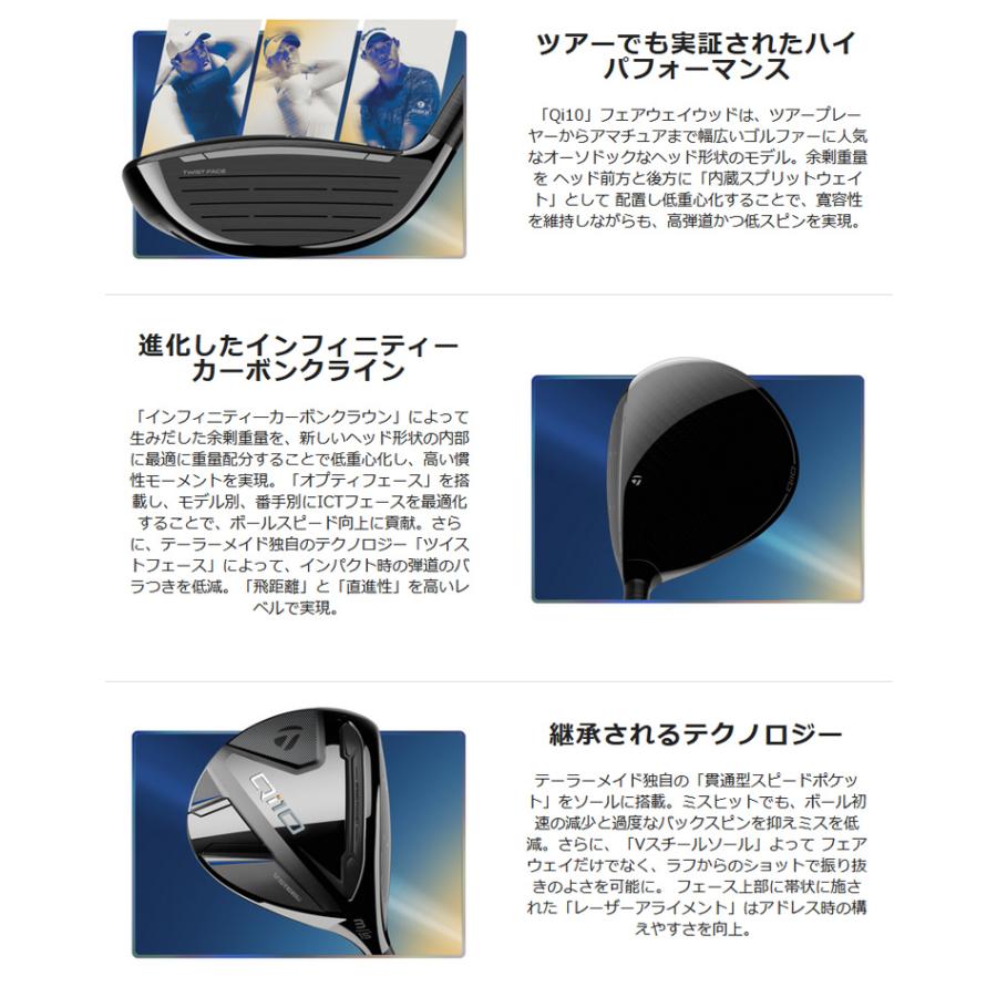 テーラーメイド(TaylorMade) Qi10 フェアウェイウッド ディアマナ WB シャフト 2024年モデル (日本正規品)｜b-kenkougolf｜04