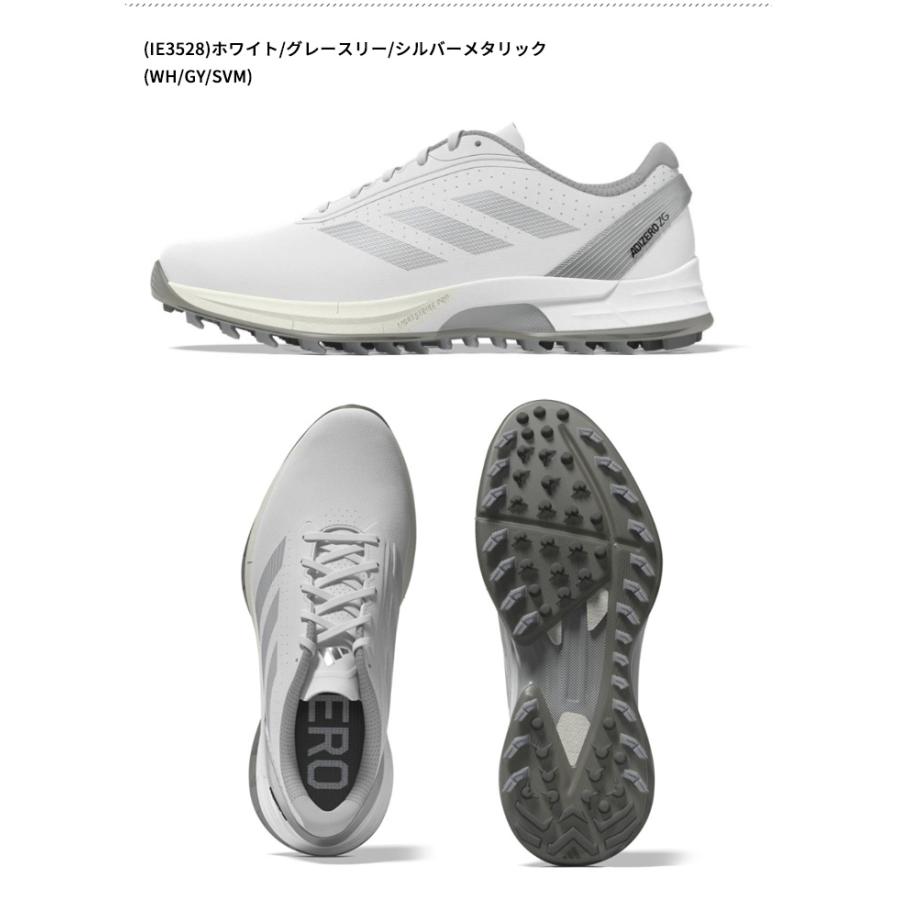 adidas zg25 ゴルフシューズ　アイボリー　メンズ　25.5 アディダス（adidas）（メンズ）ゴルフシューズ アディゼロ