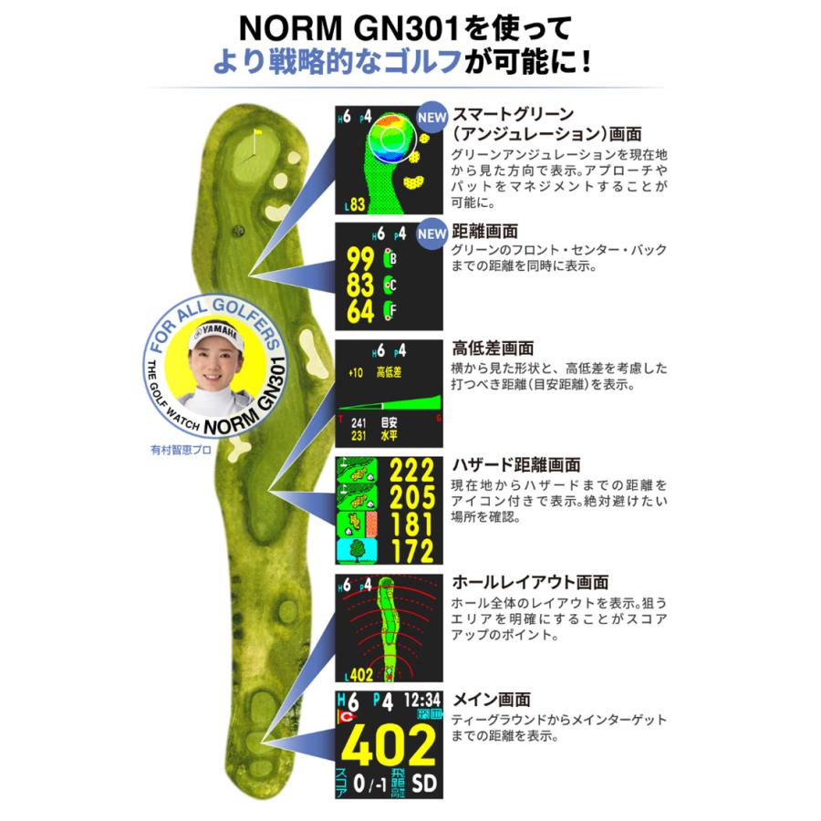 GREENON（グリーンオン） ザ・ゴルフウォッチ ノルム(NORM) GN301