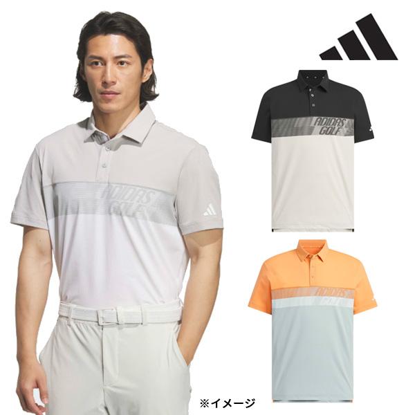 adidas（アディダス） ゴルフ(adidasGOLF) TWISTKNIT カラーブロック ボタンダウン 半袖シャツ RG650 メンズ ...