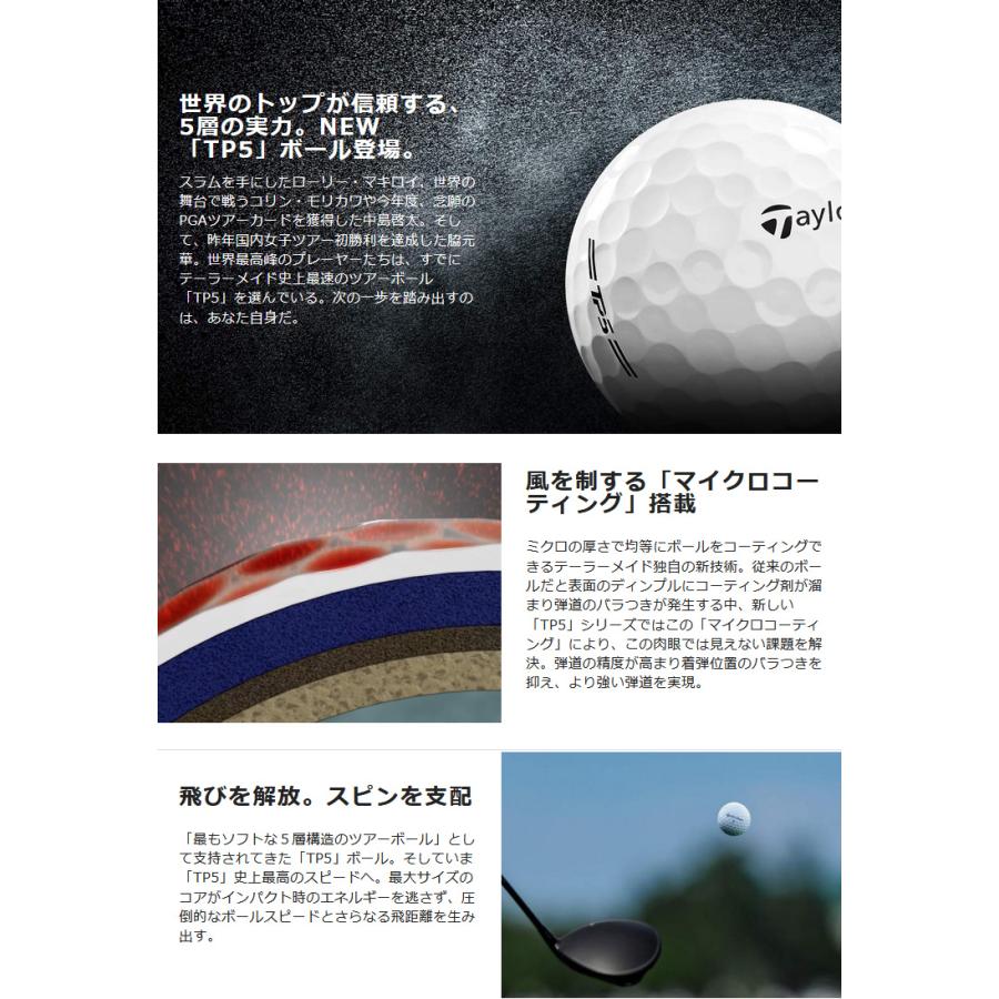 TP5 【3ダースセット】テーラーメイド(TaylorMade) 2026 ストライプ