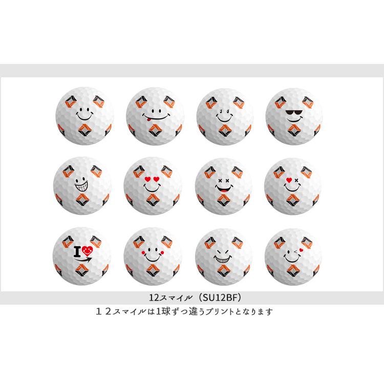 【オリジナルプリントゴルフボール(納期2-4日)】テーラーメイド TP5x-pix 1ダース(12球) スマイルB[オウンネーム(マーク)] | TP5 | 05
