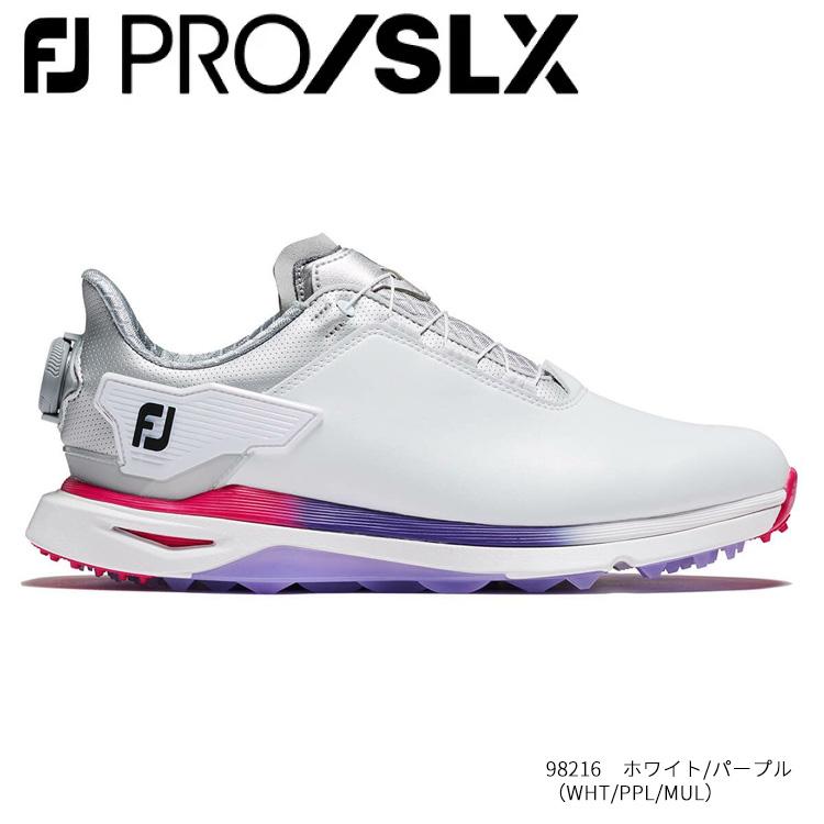 フットジョイ WOMENS FJ PRO/SLX BOA プロ エスエルエックス スパイクレス ゴルフシューズ BOAタイプ  レディース 2024年モデル｜b-kenkougolf｜02