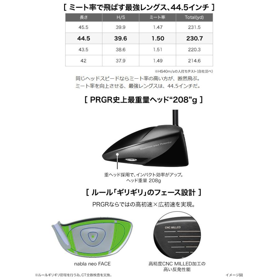 (特注 納期3-6週)プロギア エッグ egg 44 ドライバー アッタス G7 シャフト メンズ 2022年モデル｜b-kenkougolf｜04