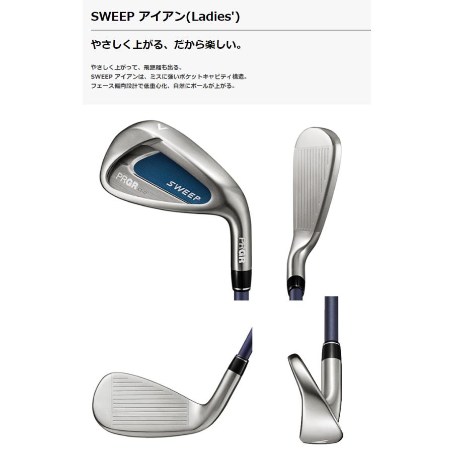 プロギア レディース SWEEP(スイープ) アイアンセット(4本 #7-PW) スプリング シャフト 2022年モデル (日本正規品)｜b-kenkougolf｜03