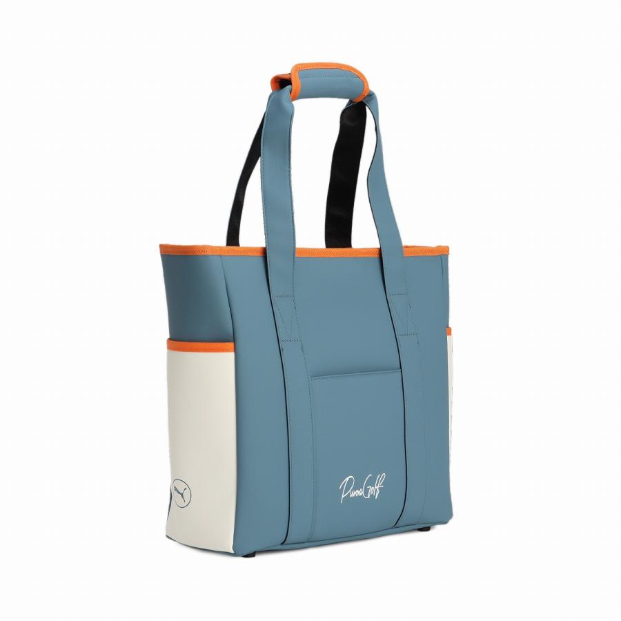 プーマゴルフ PMJ-091235-01 ゴルフ ベーシックトートバッグ (01) ブルーホライゾン/ホワイトグロー/メープルシロップ メンズユニセックス