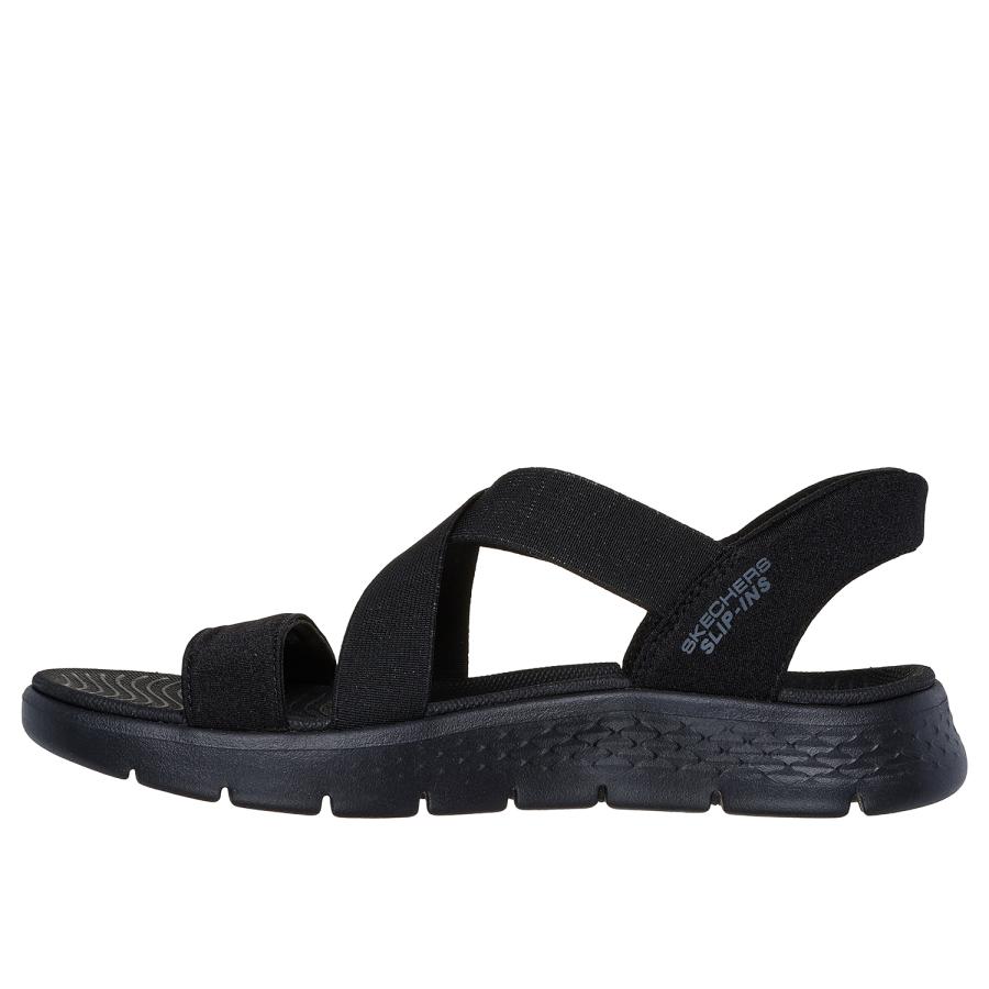 (取寄) スケッチャーズ SKJ-141489-BBK GO WALK FLEX SANDAL-GLIMMER UP (BBK)BLACK レディースの画像
