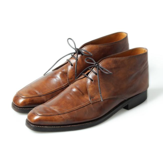 Lobb メンズ John ミュージアムカーフ ジョンロブ Uppingham Uppingham シューズ 中古 チャッカブーツ Uk6 5e ジョンロブ 1306ラスト 018 靴磨き専門店シューズマスター