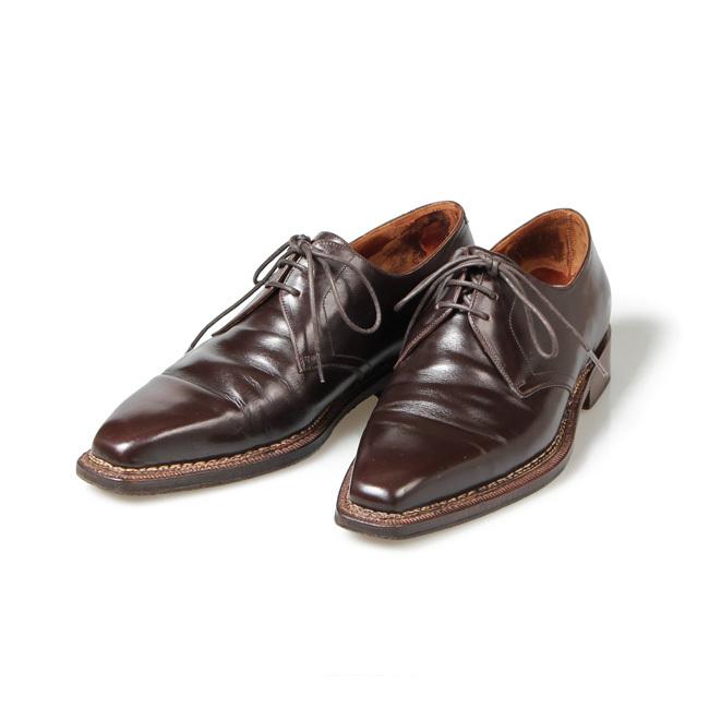 売れ筋がひ新作 紳士靴 中古靴 ビジネスシューズ ドレスシューズ メンズ Zintala ジンターラ Vフロント プレーントゥ メンズ カーフ Uk4 ラッタンジ 中古 シューズ Zimupdates Co Zw