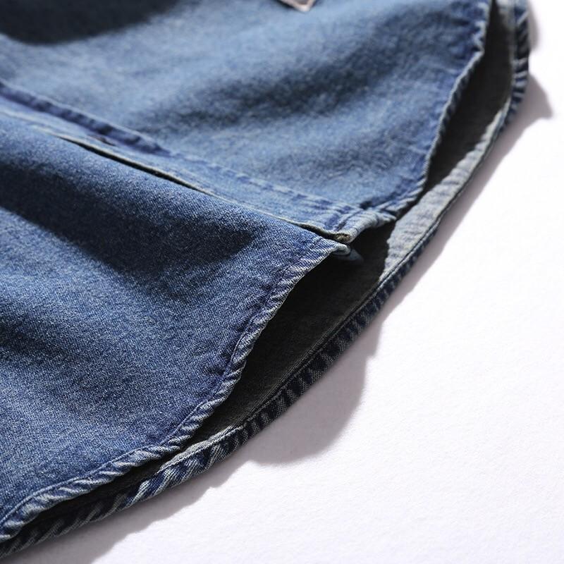 シャツ デニムシャツ メンズ 長袖 カジュアル アメカジ スリム 春 秋 冬 Cs064 Bm厳選屋 通販 Yahoo ショッピング