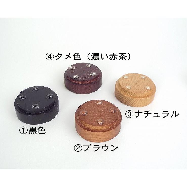 メール便で送料無料品 おりん 仏具 広丸リンセット2寸 小丸型台と樫の木リン棒4寸の3点|b-noda|02