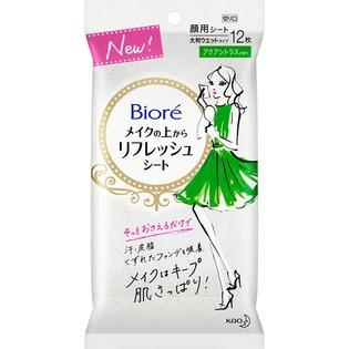 D 送料無料 花王 ビオレ メイクの上からリフレッシュシート アクアシトラス 12枚 B O D Web 通販 Paypayモール