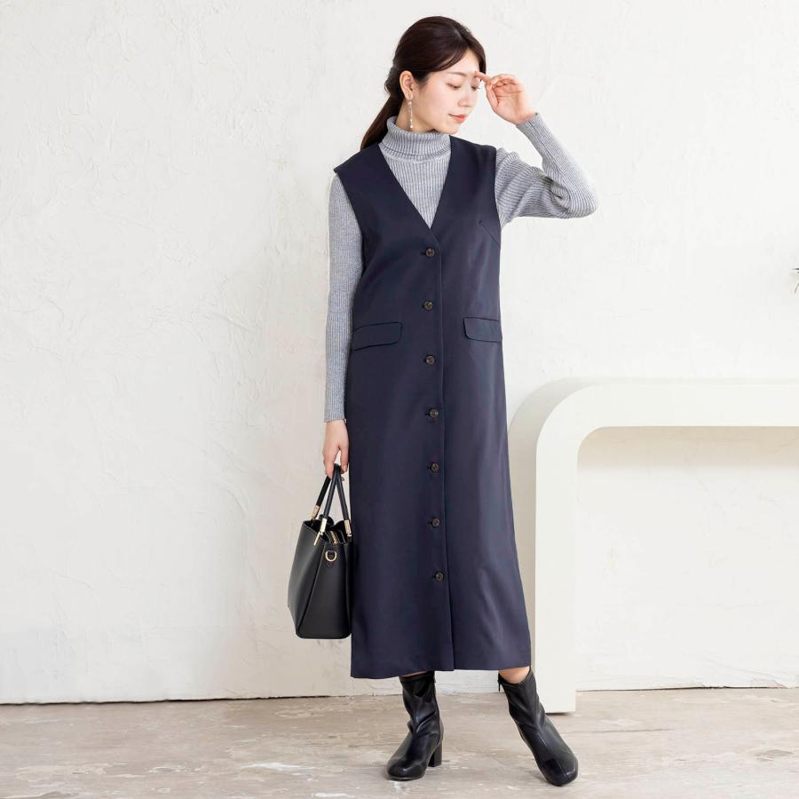 ジレ ワンピース レディース ジャンスカ ジャンパースカート ジレ