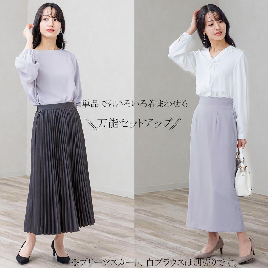 セットアップ ブラウススーツ プルオーバー ブラウス スーツ スカート