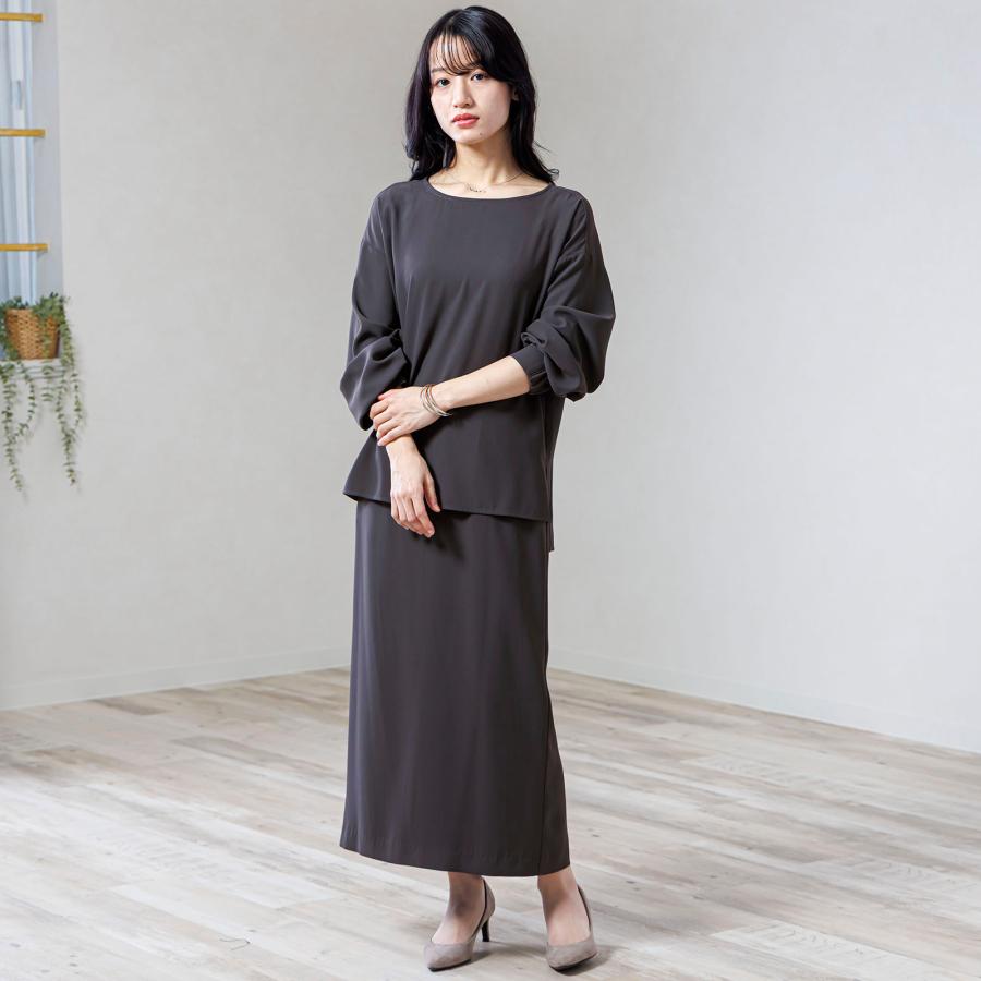 セットアップ ブラウススーツ プルオーバー ブラウス スーツ スカート