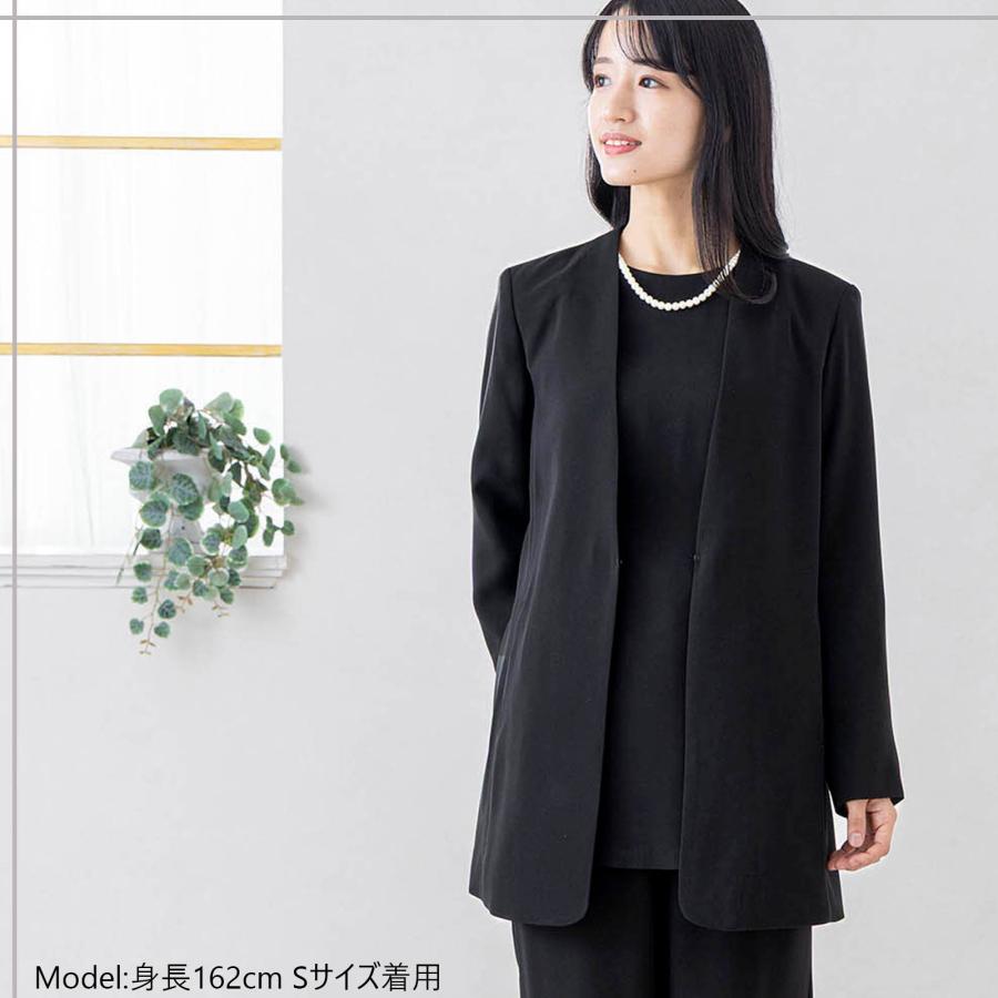 喪服 礼服 カラーレス ジャケット レディース ブラックフォーマル