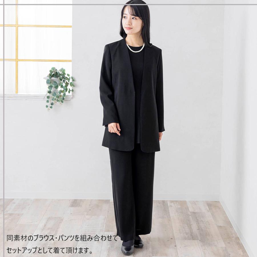 喪服 礼服 カラーレス ジャケット レディース ブラックフォーマル