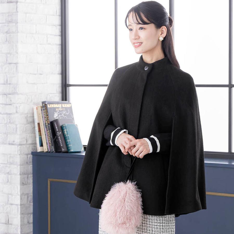 ケープコート ケープ ウール 通勤 レディース アウター ショートコート