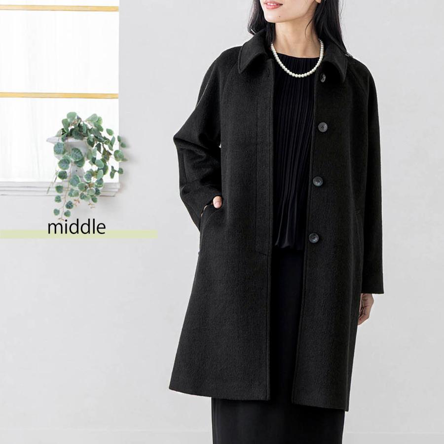 通勤 レディース ステンカラーコート ロングコート コート ミドル丈