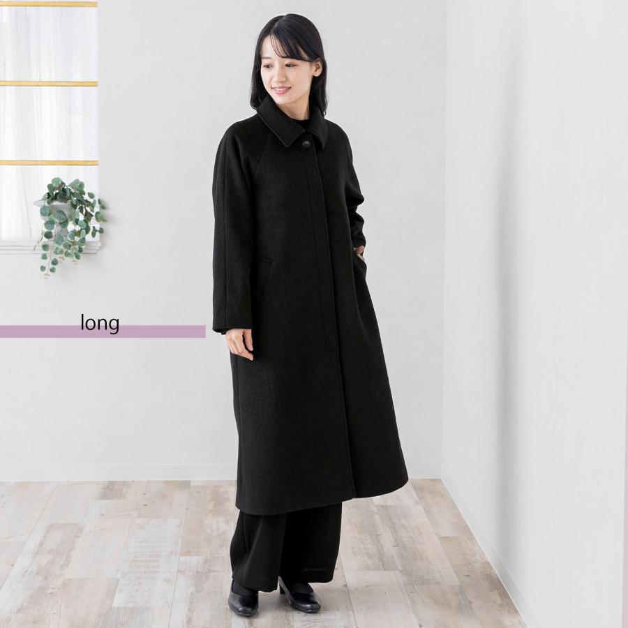 通勤 レディース ステンカラーコート ロングコート コート ミドル丈