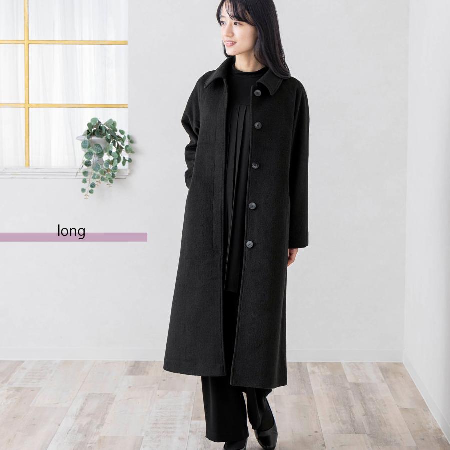 通勤 レディース ステンカラーコート ロングコート コート ミドル丈