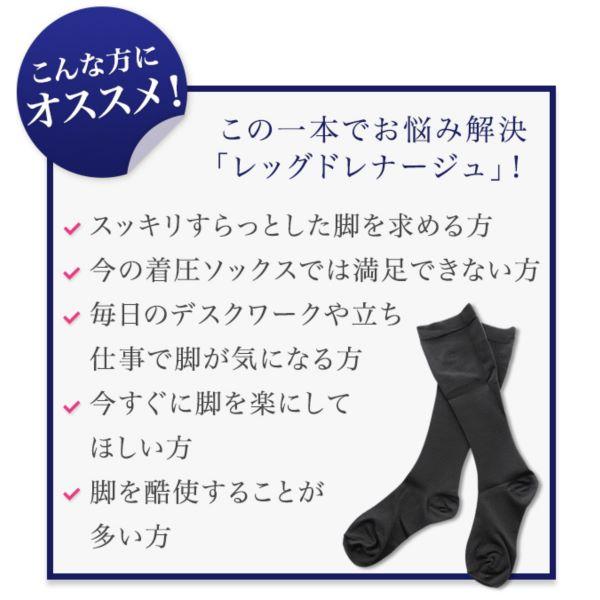 スパトリートメント レッグドレナージュ／ハイソックス２足セット