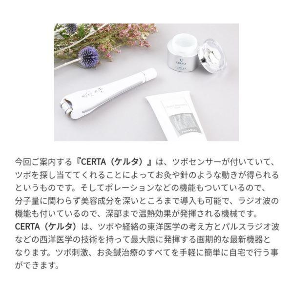 certa ケルタ ツボセンサー搭載美容機器 ラジオ波 エレクトロポ certa ケルタ ツボセンサー搭載美容機器 ラジオ波 エレクトロポ
